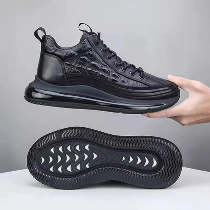 Men's Casual Cowhide Air Cushion Sneakers