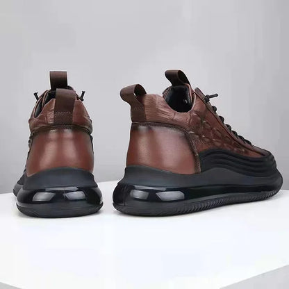 Men's Casual Cowhide Air Cushion Sneakers