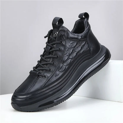 Men's Casual Cowhide Air Cushion Sneakers