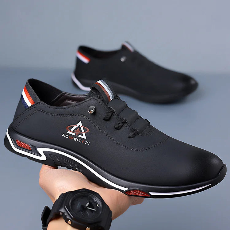 Men's casual slip-on leather shoes