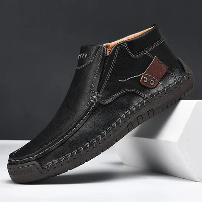 Men's Casual Arch Support Non-slip Leather Slip-On Loafers