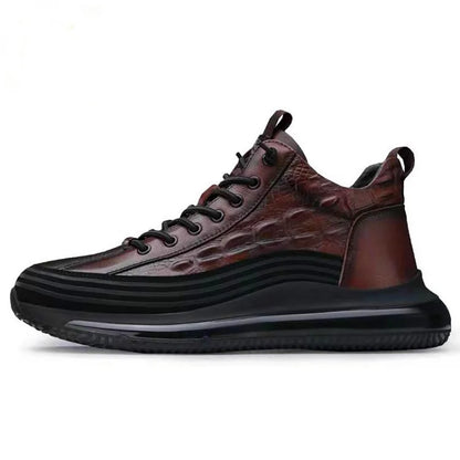 Men's Casual Cowhide Air Cushion Sneakers