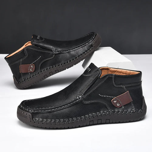 Men's Casual Arch Support Non-slip Leather Slip-On Loafers