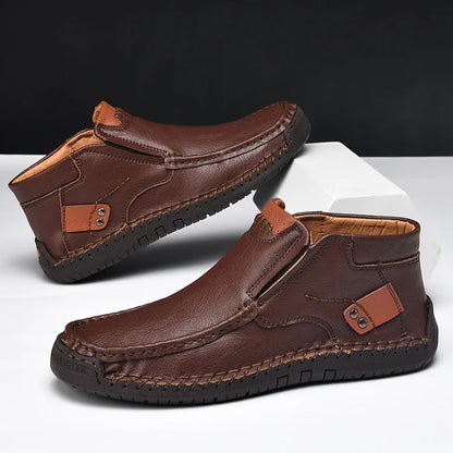 Men's Casual Arch Support Non-slip Leather Slip-On Loafers